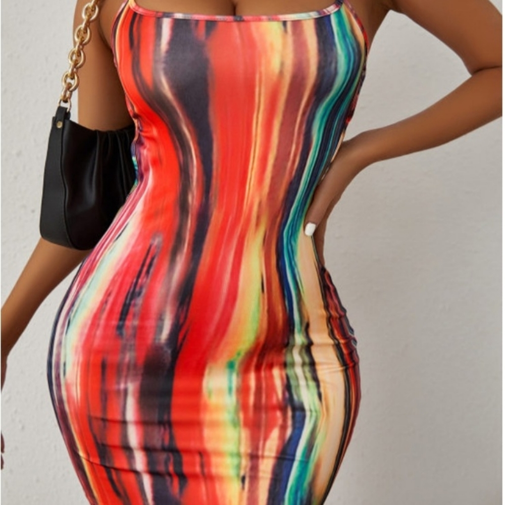 Sleeveless Tie Dye Dress